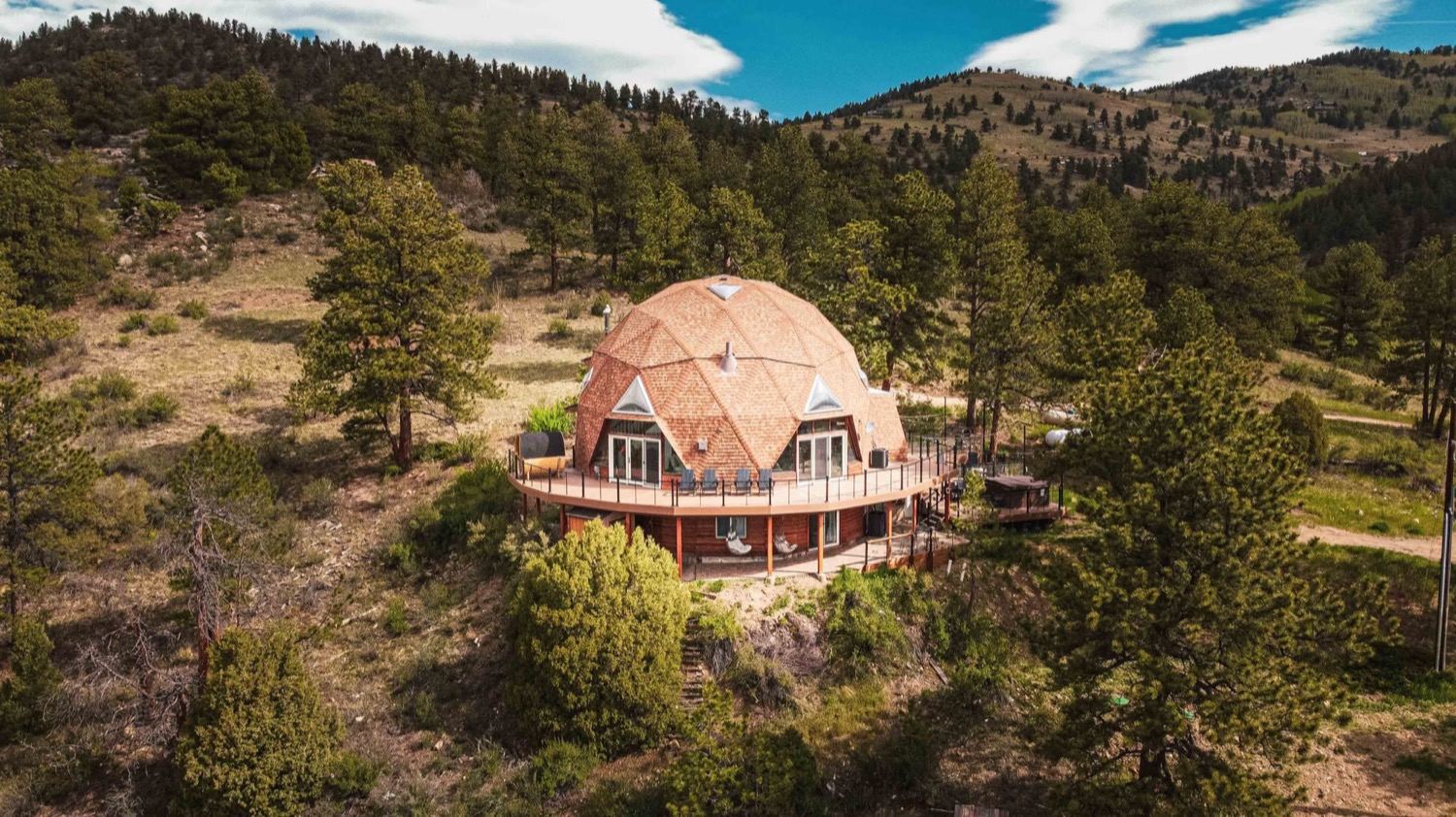 The Luna Dome on five private acres